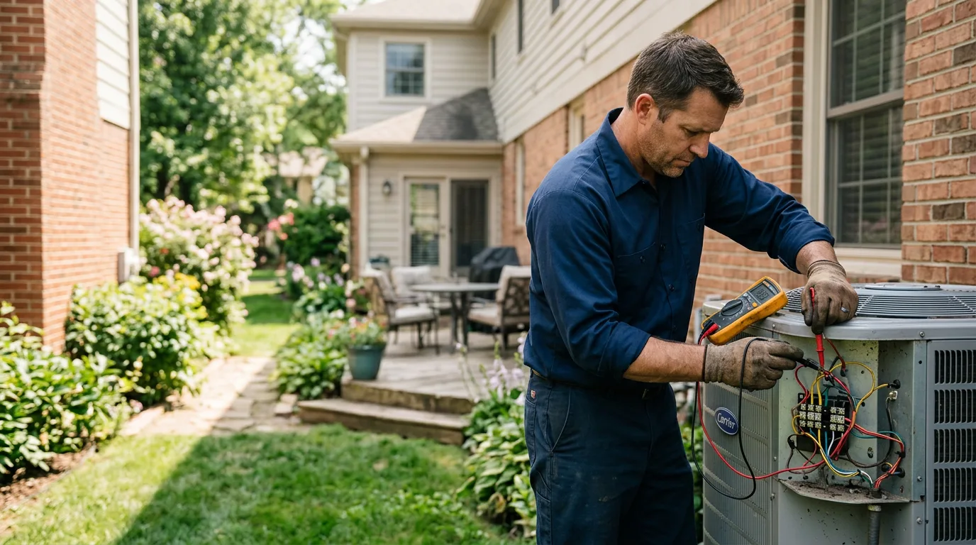 HVAC technician working near Williamsburg, OH